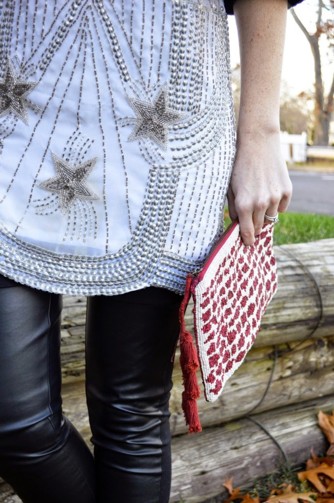 beaded anthropologie clutch