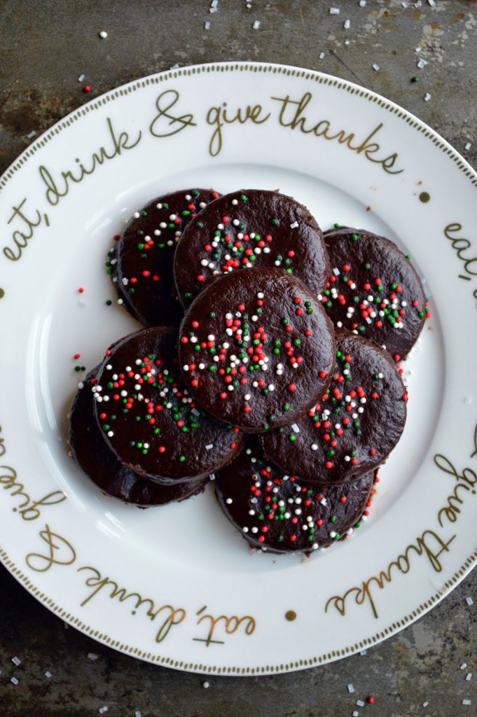Christmas chocolate mint cookie recipe