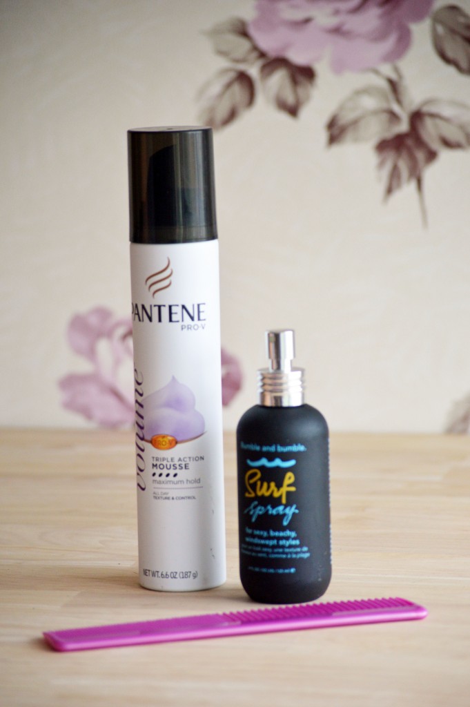 mousse and surf spray for summer beach waves