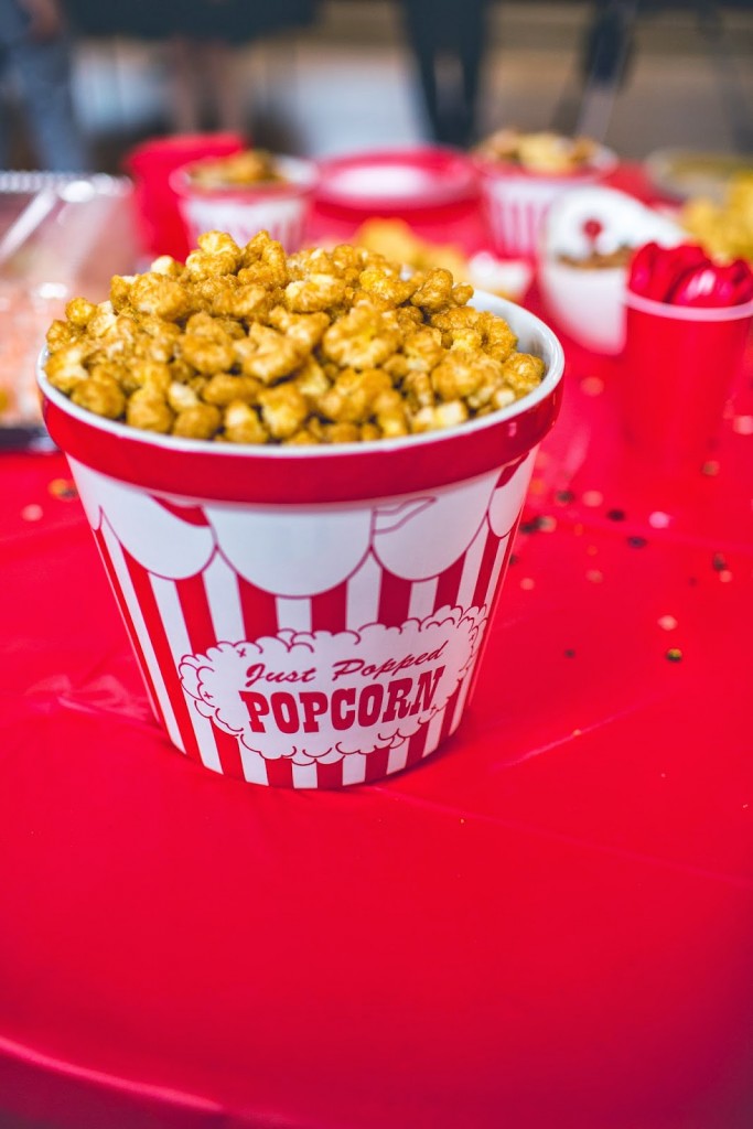 popcorn party decor dish
