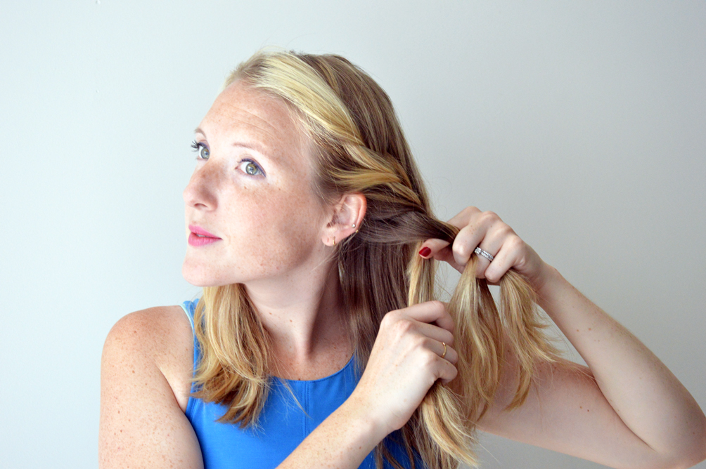 easy milkmaid braid hair tutorial