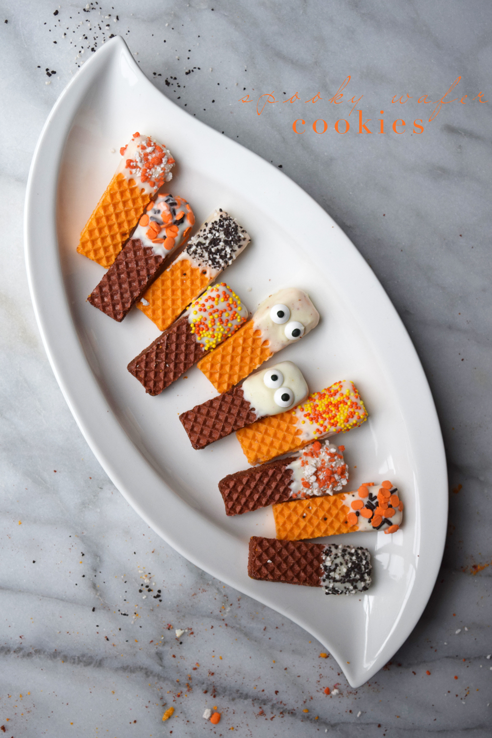 spooky wafer cookies halloween recipe ideas