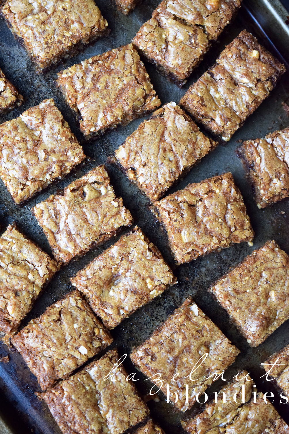 hazelnut blondies recipe