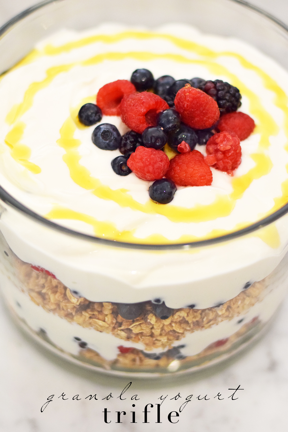 easy granola yogurt trifle recipe