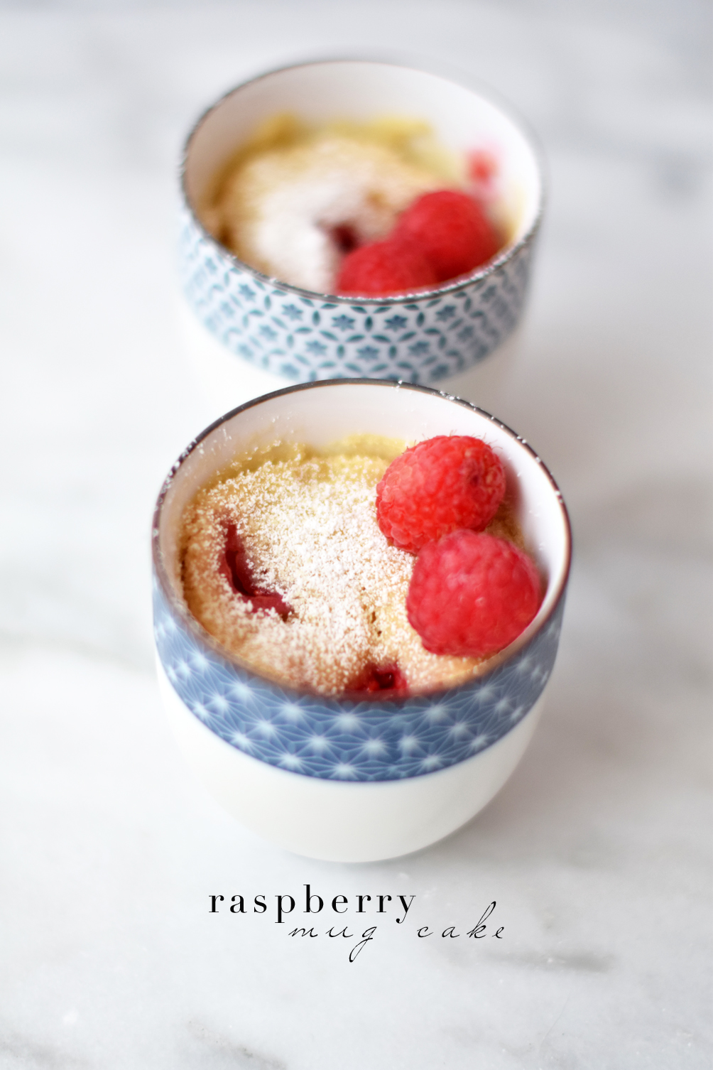 raspberry mug cake recipe for two - one brass fox