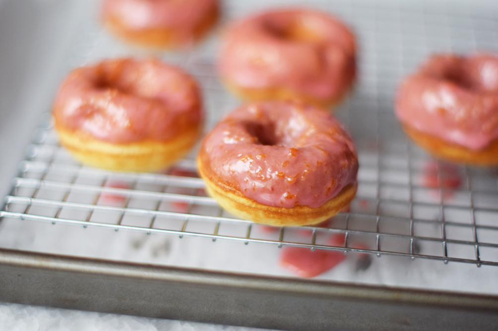 blood orange glazed donuts recipe - one brass fox
