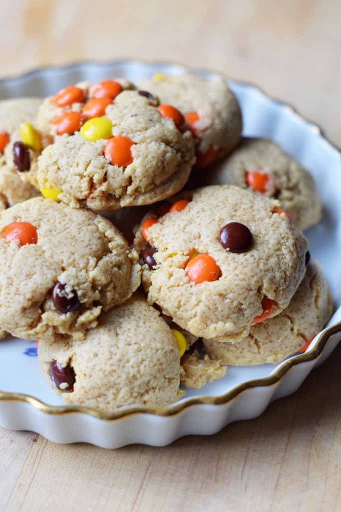 Reeses Pieces Peanut Butter Cookies One Brass Fox