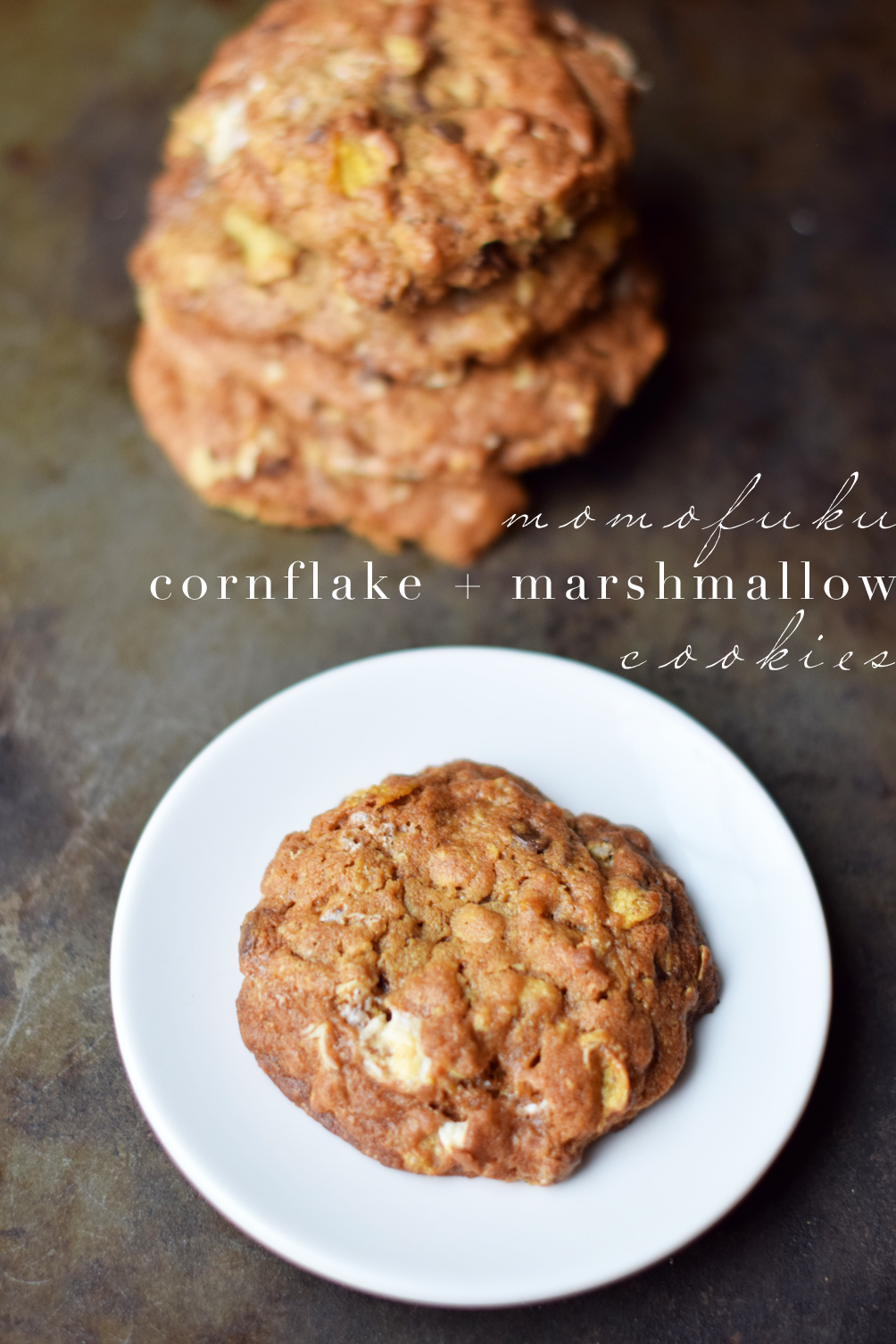 momofuku cornflake marshmallow cookies recipe - one brass fox