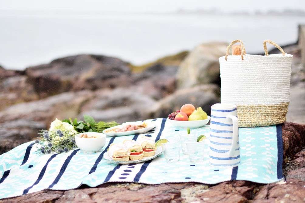 lifestyle blogger Leslie Musser of one brass fox shares how to host the perfect summer picnic with Boston Interiors