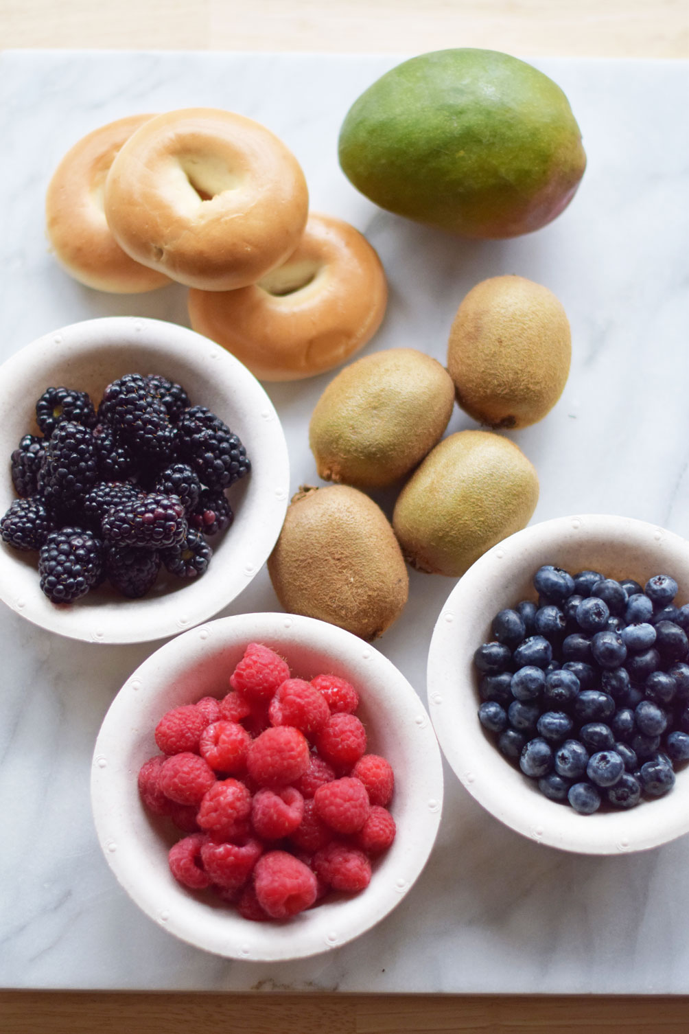 olympics themed bagel bar event inspiration for Rio 2016 from lifestyle blogger Leslie Musser, one brass fox