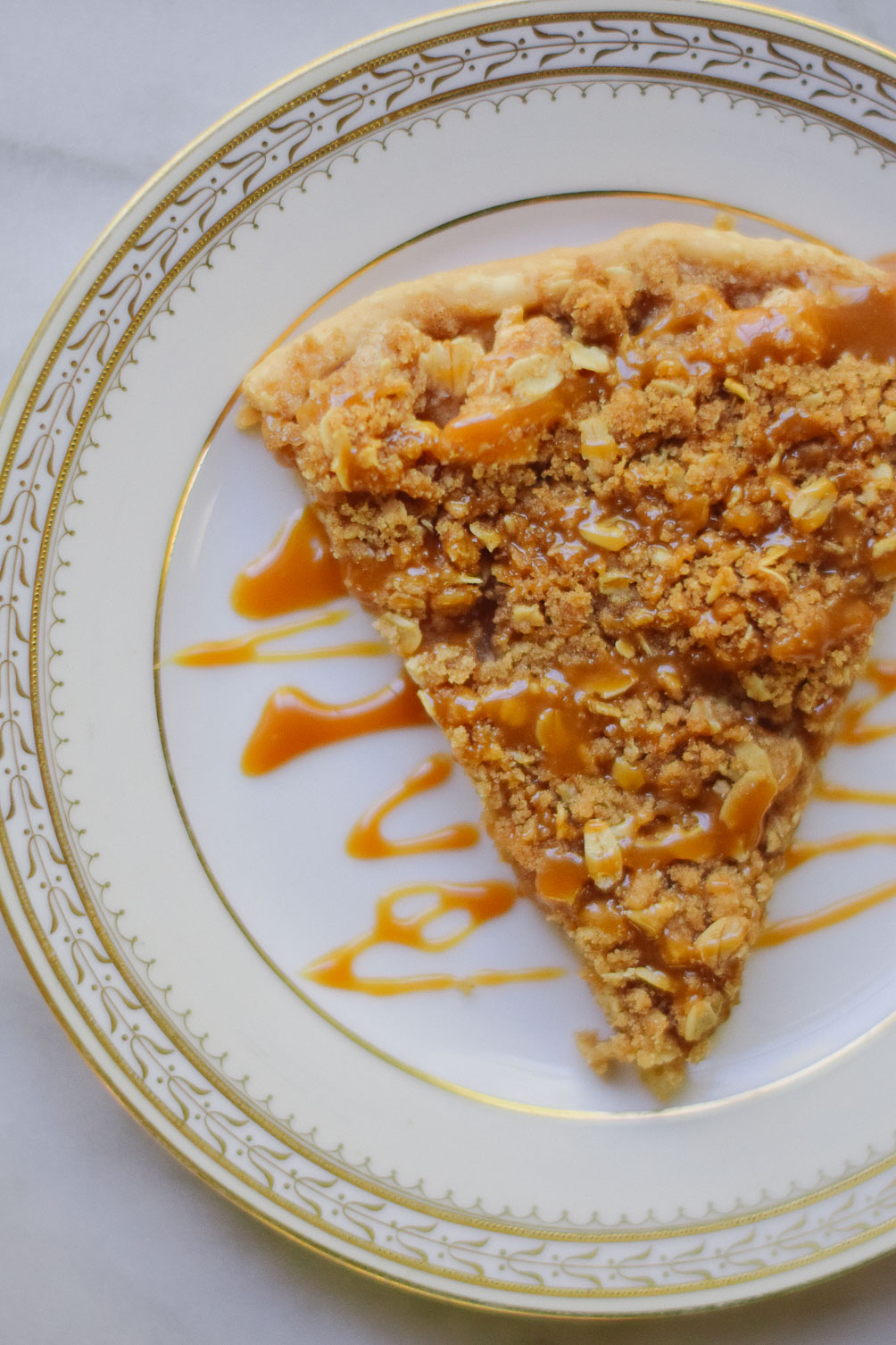 easy delicious fall recipe for apple crisp pizza on one brass fox