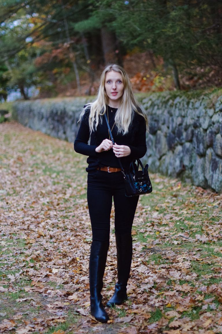 faux leather riding boots
