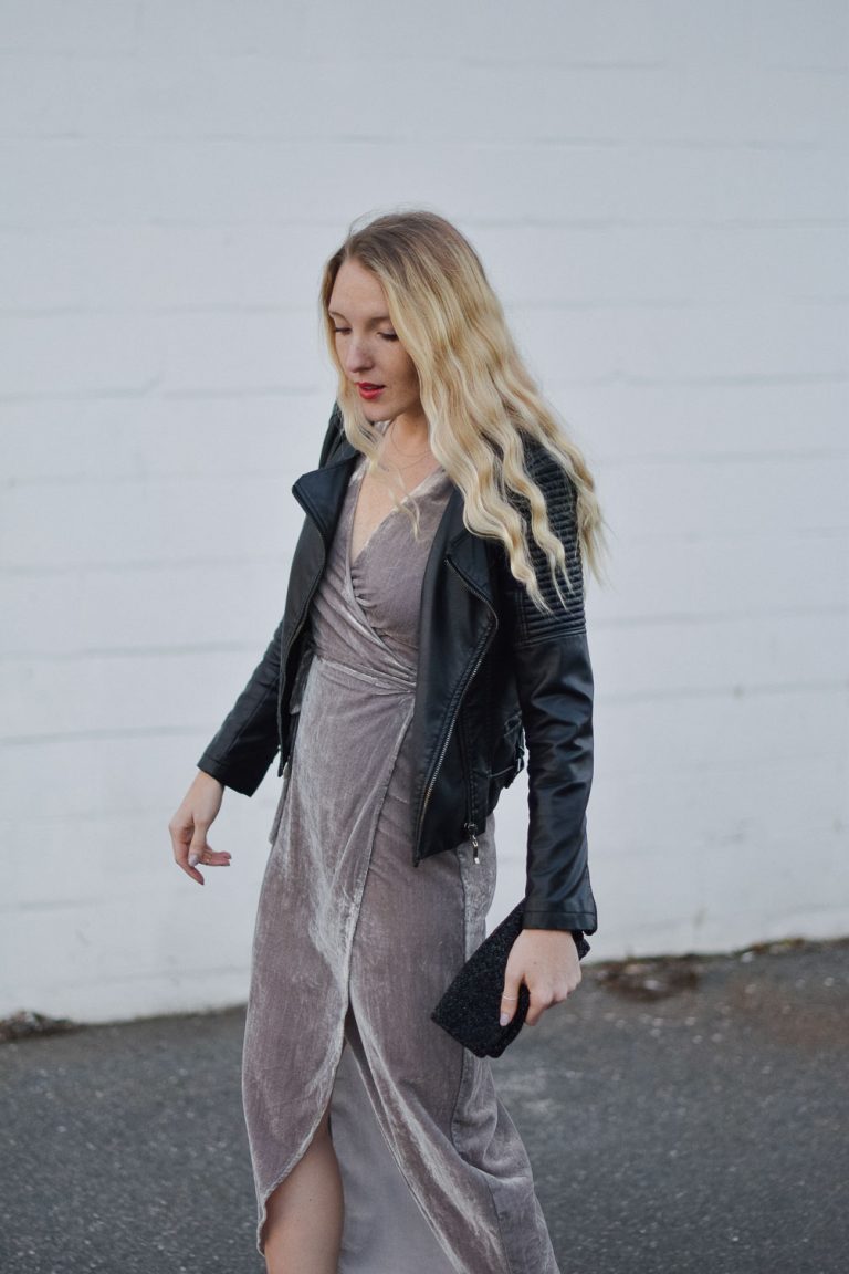 metallic holiday dress