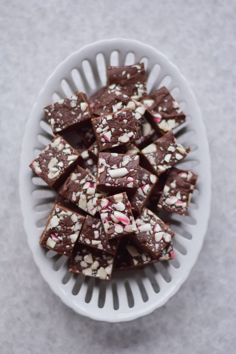 easy peppermint fudge One Brass Fox