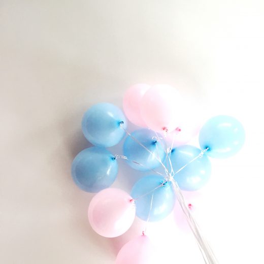 gender reveal balloons