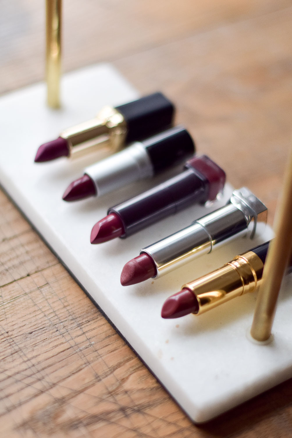 sharing the best purple lipstick on a drugstore budget