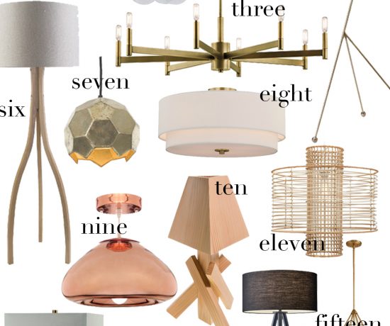 statement lighting for the home