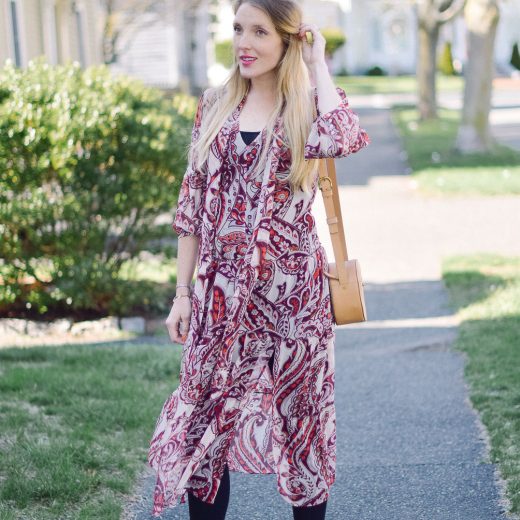 sheer overlay dress spring maternity style