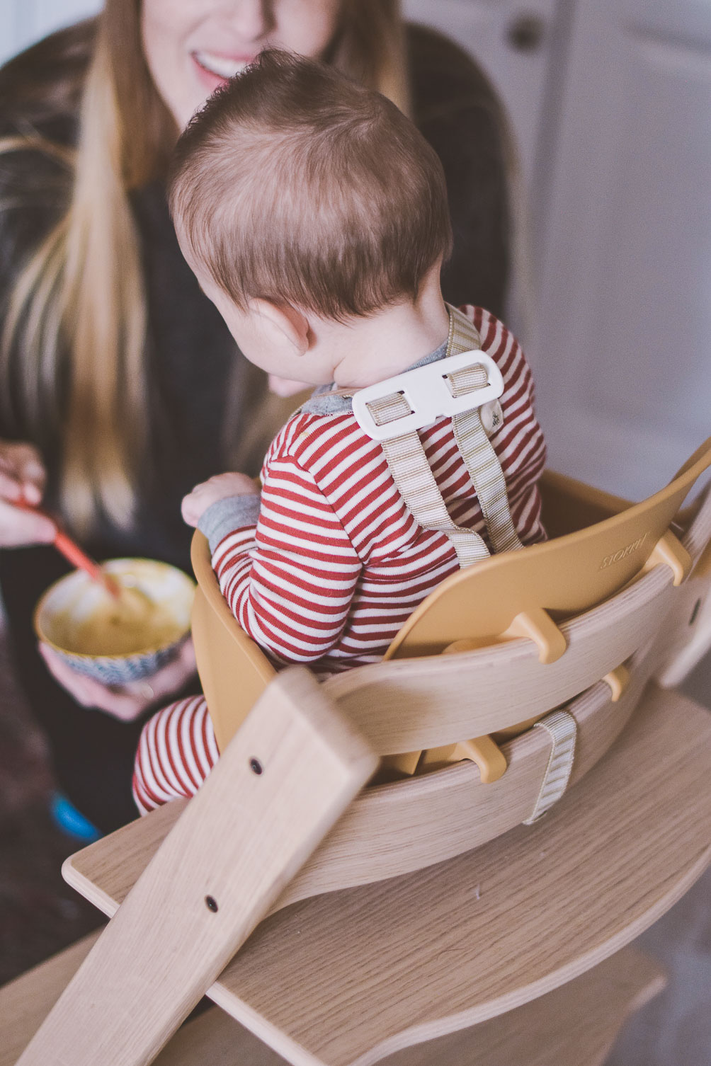 sharing our Stokke Tripp Trapp review as a modern chic high chair that grows with the baby 