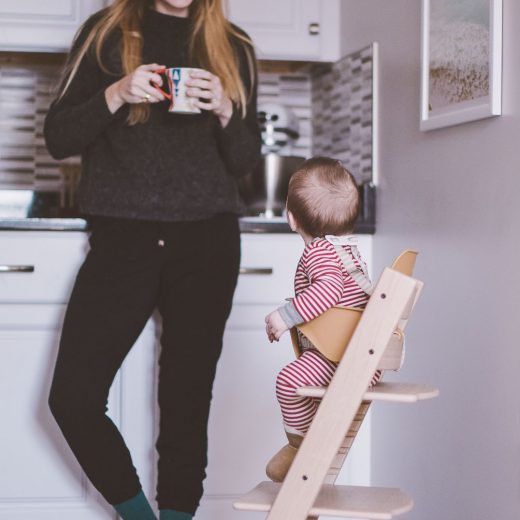 sharing our Stokke Tripp Trapp review as a modern chic high chair that grows with the baby