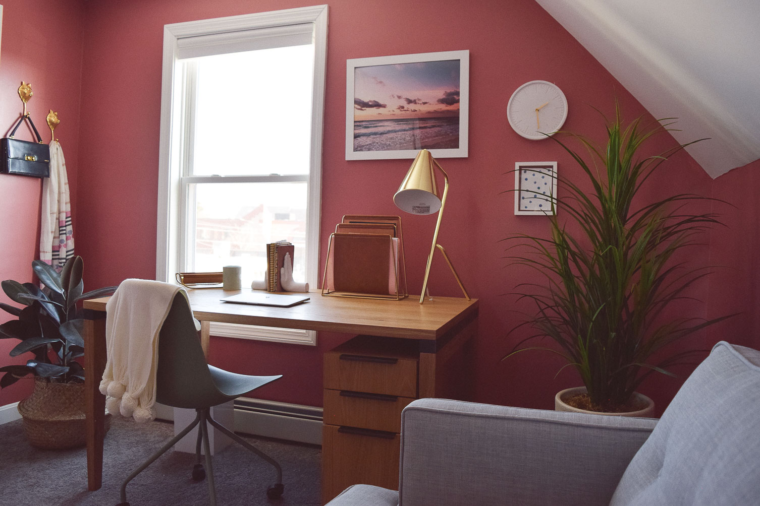 sharing our home office refresh tour with Article just in time for spring redecorating