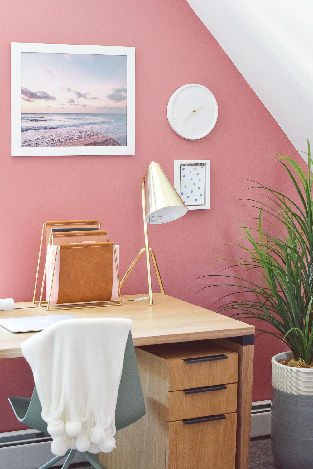 sharing our home office refresh tour with Article just in time for spring redecorating