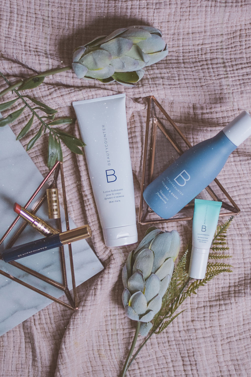 sharing how to clean sweep your beauty routine with toxin-free safe products by Beautycounter