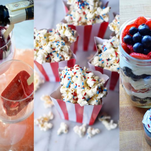 sharing the best easy fourth of july recipes for drinks, appetizers, snacks, and dessert