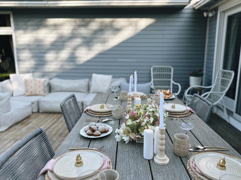 early autumn brunch decor inspiration with Article outdoor furniture