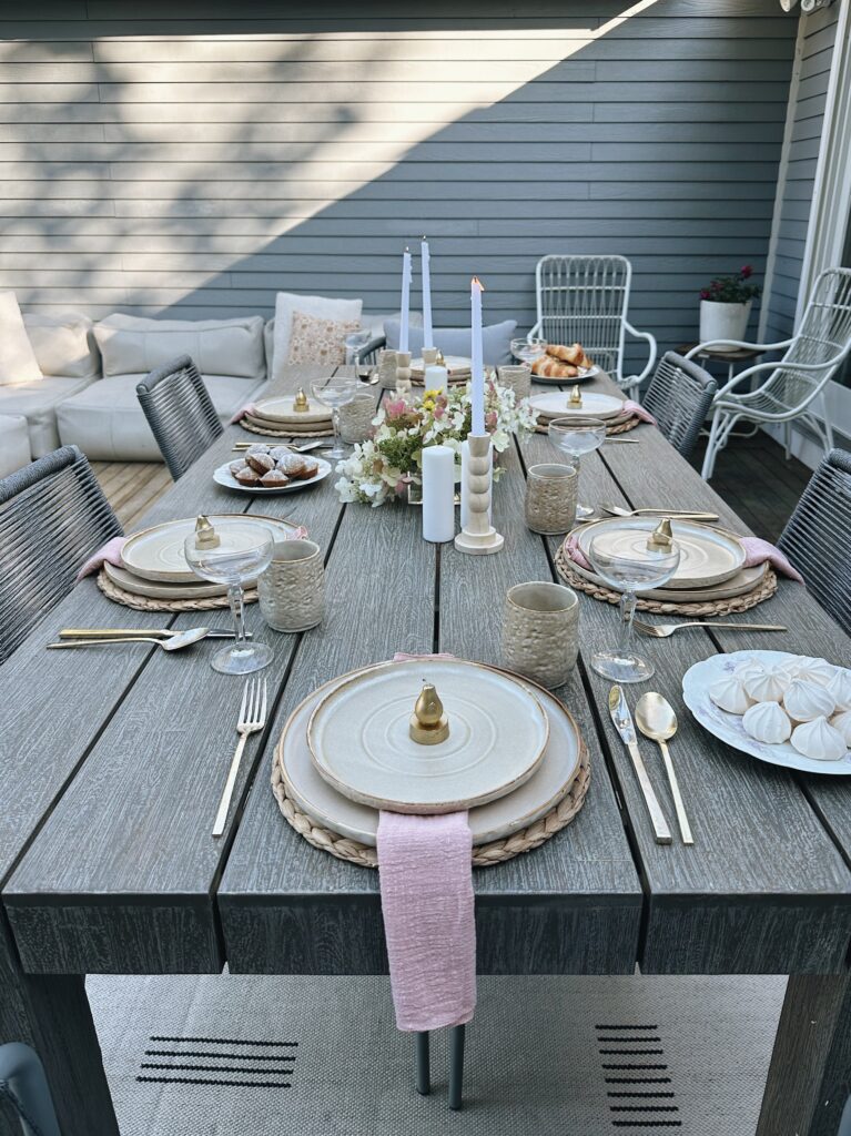 early autumn brunch decor inspiration with Article outdoor furniture