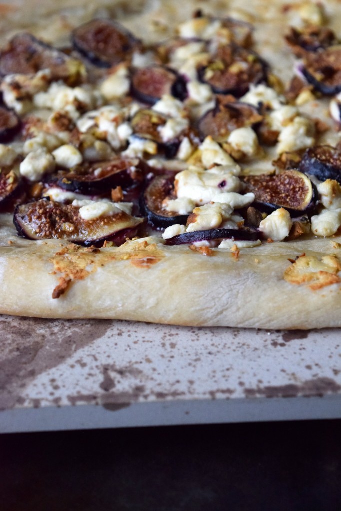 fig and honey goat cheese pizza One Brass Fox