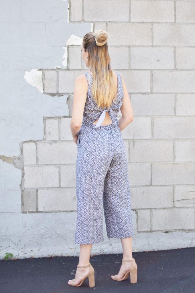 tie back jumpsuit - One Brass Fox