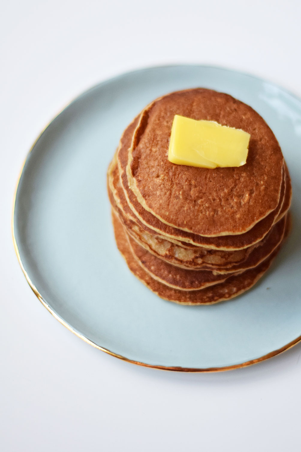 blender oat pancakes - One Brass Fox