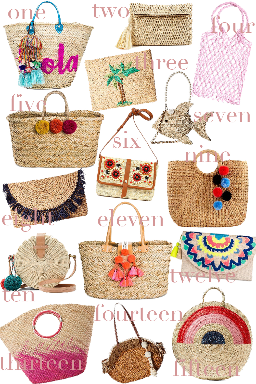 straw bags - styling the woven trend - One Brass Fox