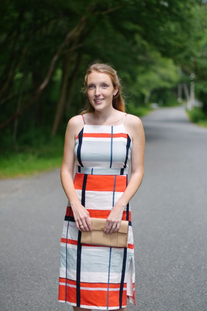 striped linen dress - One Brass Fox