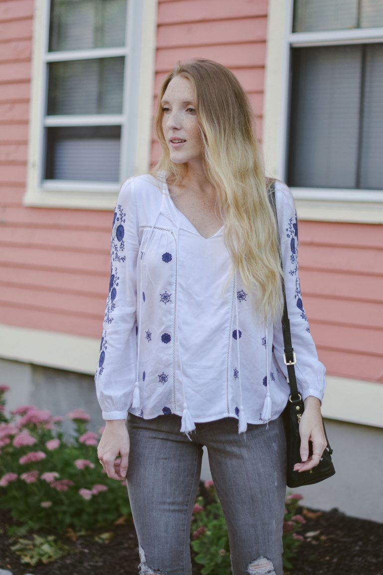 bohemian tops for fall - One Brass Fox