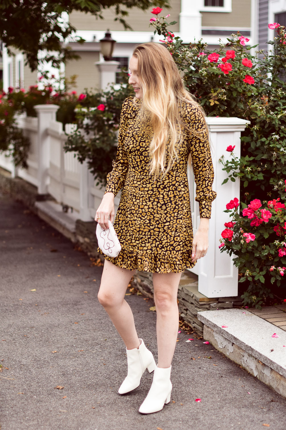 leopard mini dress - One Brass Fox